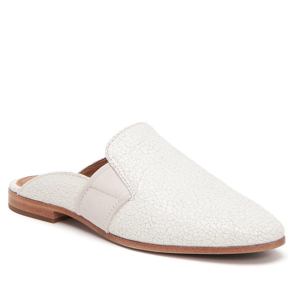 Frye Shoes - NWT Frye Terri White Gore Textured Leather Mules